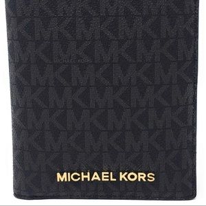 Michael Kors  Passport Holder Wallet (Black PVC)